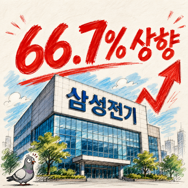 <b>삼성전기</b> 주가 "66.7% 상향" 시장 눈높이가 달라졌다는데