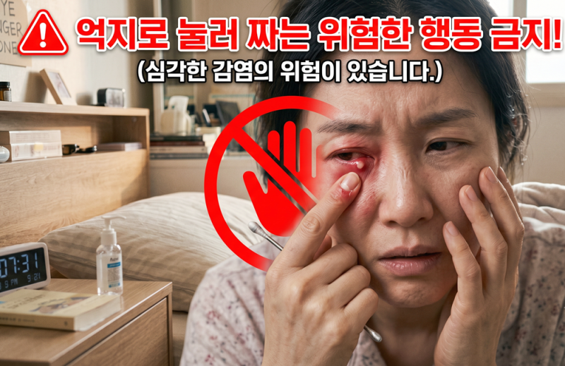 다래끼 초기증상 대처법 알고 빨리 낫는법 까지