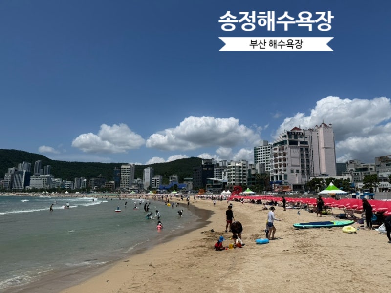 부산 해수욕장 개장 송정해수욕장 샤워장 화장실 정보