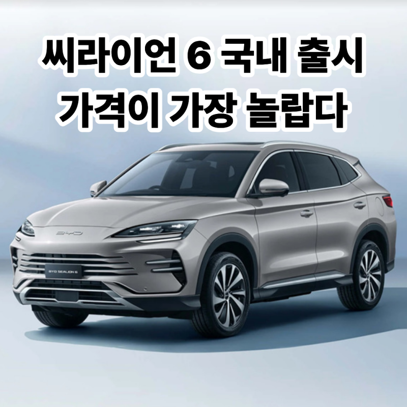 3,750만 원에 이 옵션까지? BYD 씨라이언 6 가격·연비 총정리