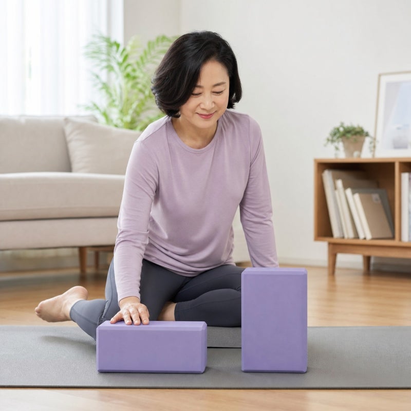 몸이 뻣뻣할수록 높은 블럭? 40대 요가블럭, 높이부터 갈립니다