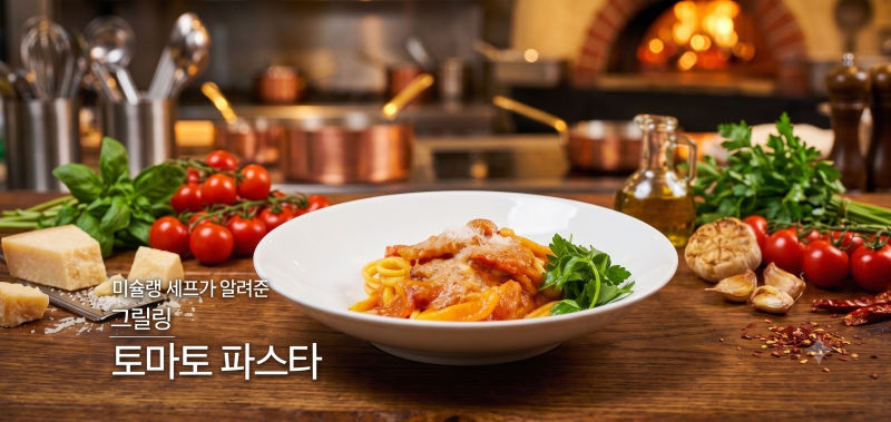 집에서 즐기는 파인다이닝 ️흑백요리사 미슐랭 셰프가 알려주는 진짜 토마토 파스타 (ft. 다....