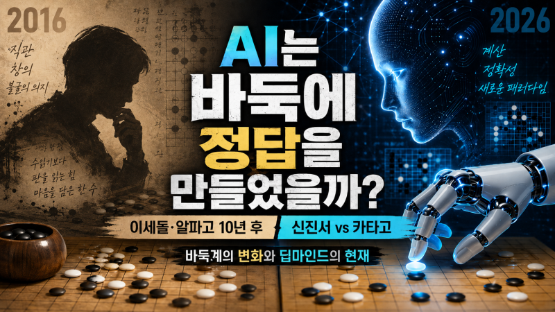 알파고와 이세돌 세기의 대결 10년 뒤 신진서 9단의 AI를 향한 도전
