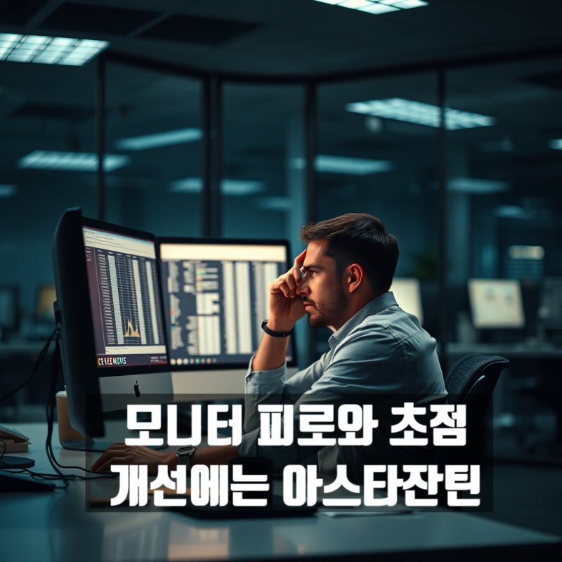 모니터 하루 종일 보는 직장인 필수! 눈 영양제 고르는 법