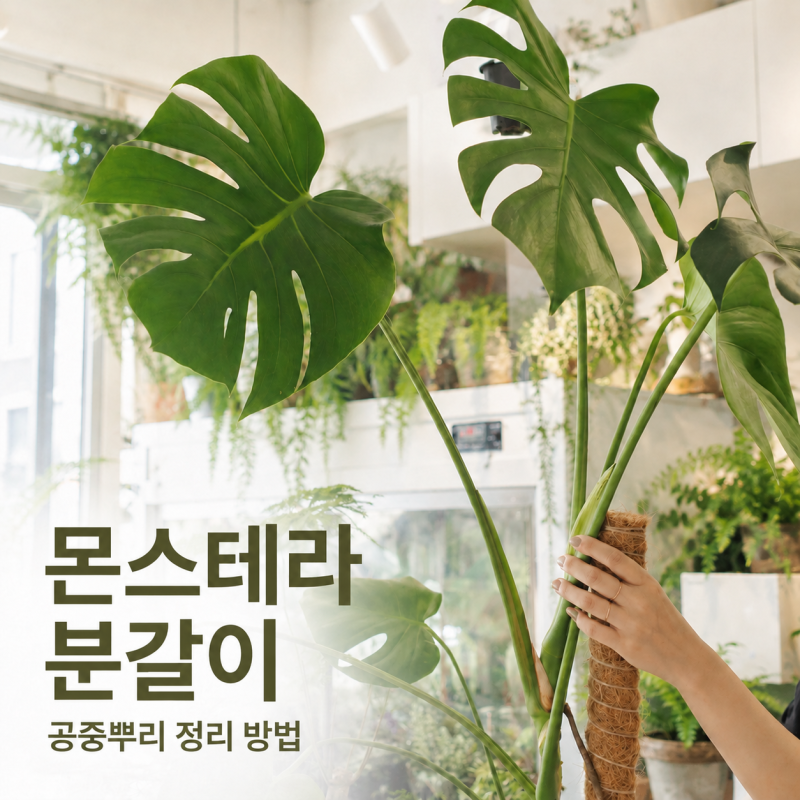 몬스테라 분갈이 방법, 집에서 키우기 쉬운 실내 식물