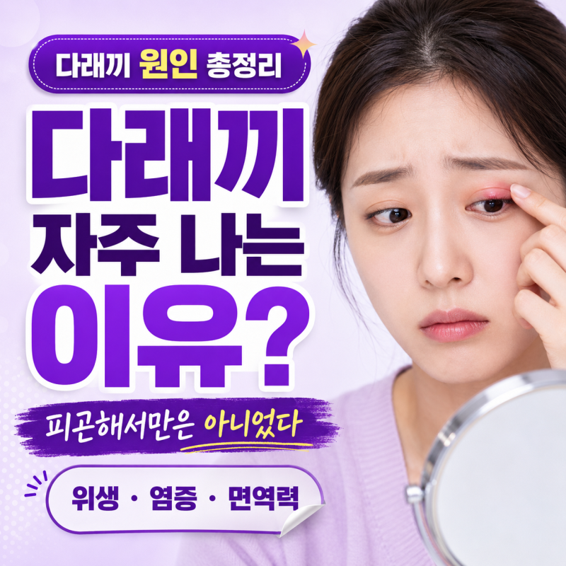 다래끼 자주 나는 이유 총정리, 피곤해서만은 아니었다