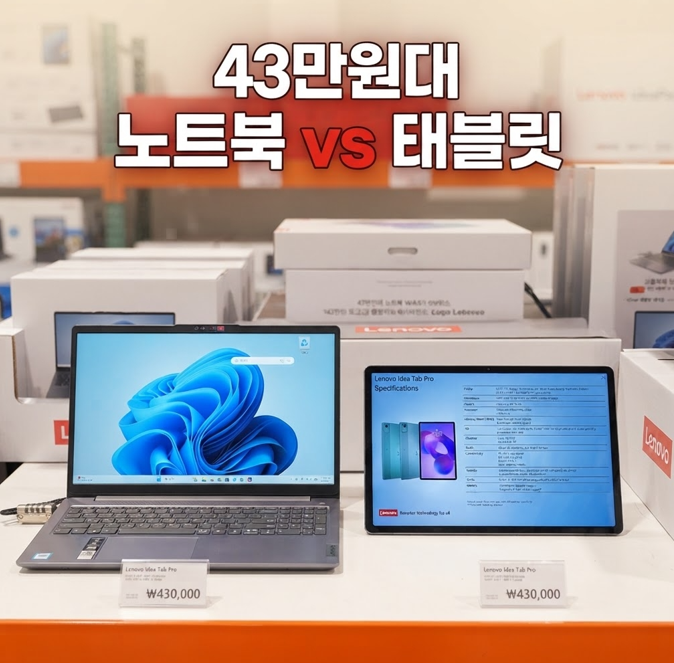 코스트코에서 발견한 레노버 두 제품 — 43만원대에 이런 게 되나요?