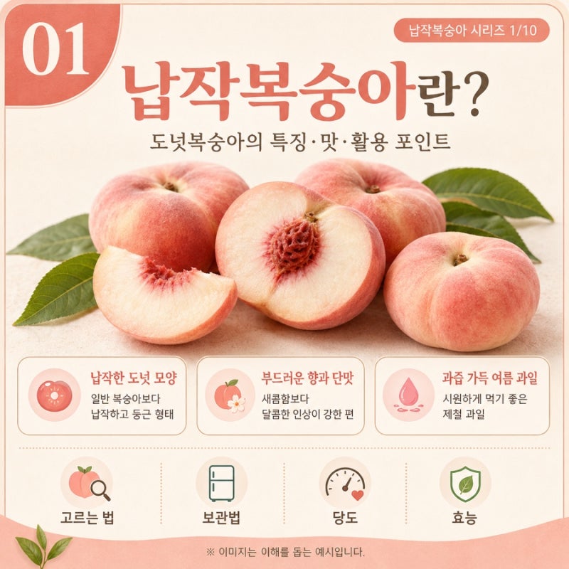납작복숭아(도넛복숭아) 효능·당도·보관법·맛까지 한 번에