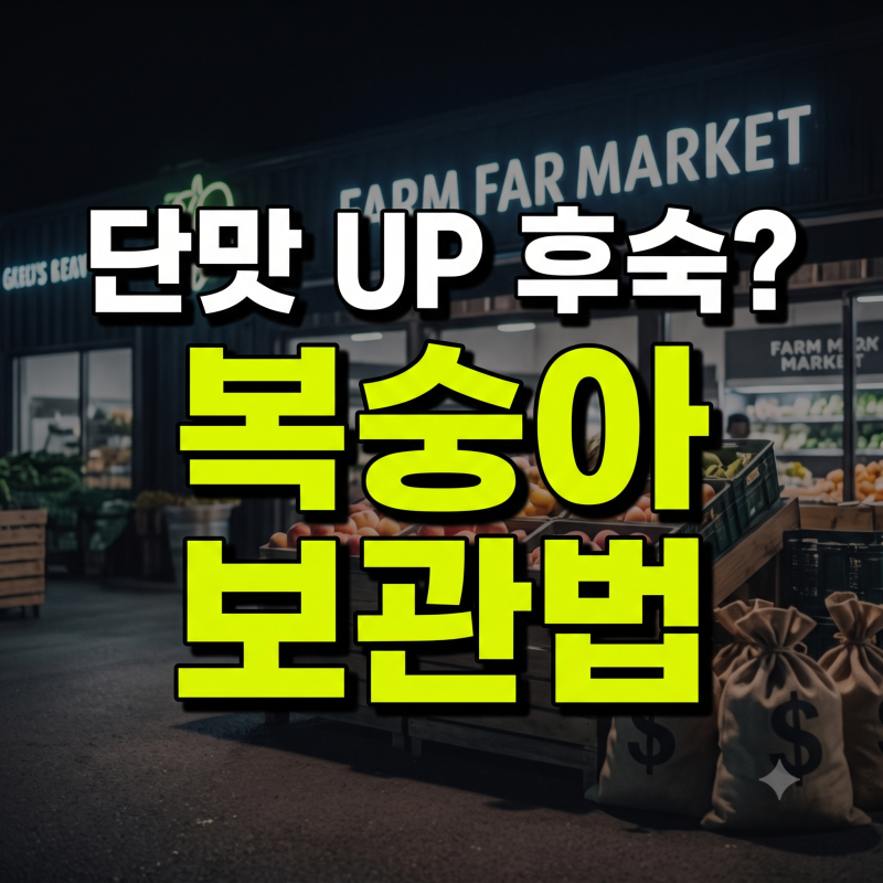 복숭아 보관법과 상온 후숙방법 총정리, 단맛 잃지 않는 올바른 냉장보관 적정 온도