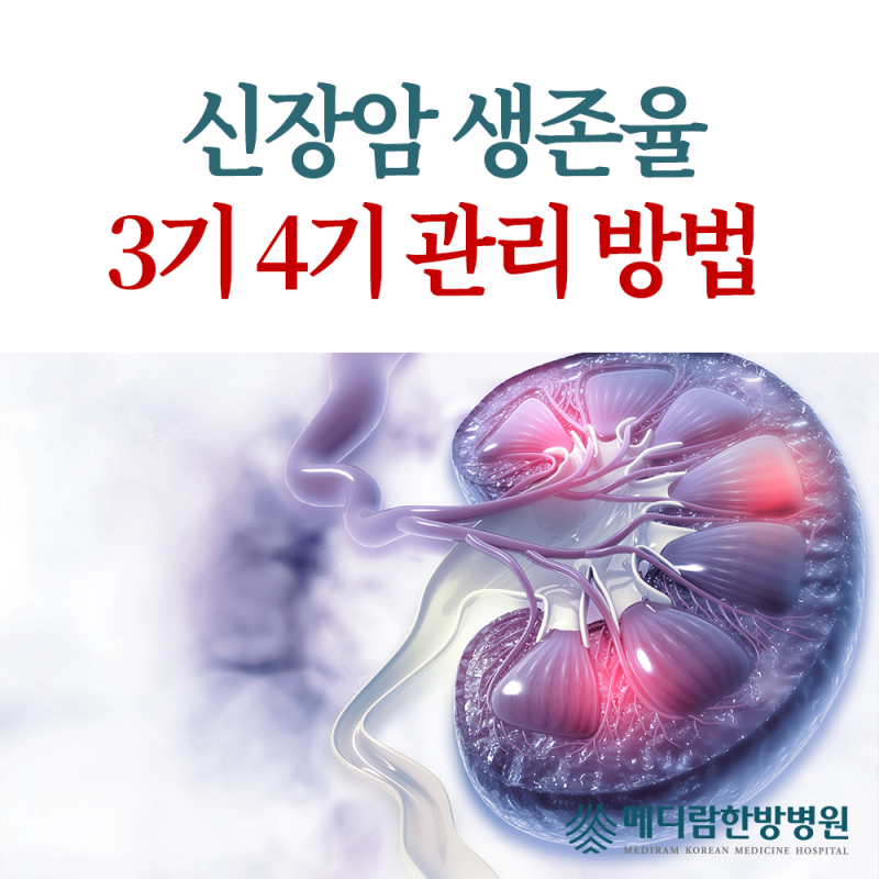 신장암 3기 4기 생존율, 올릴 방법이 있을까요