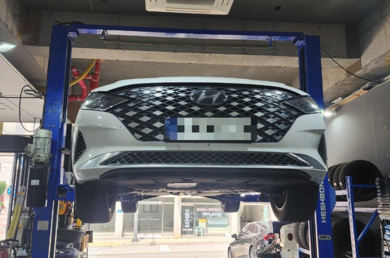 원주자동차정비 그랜저 하이브리드 엔진오일 교환 볼트로닉 0W20 ECO Hybrid 사용 + 에어크리너, ....