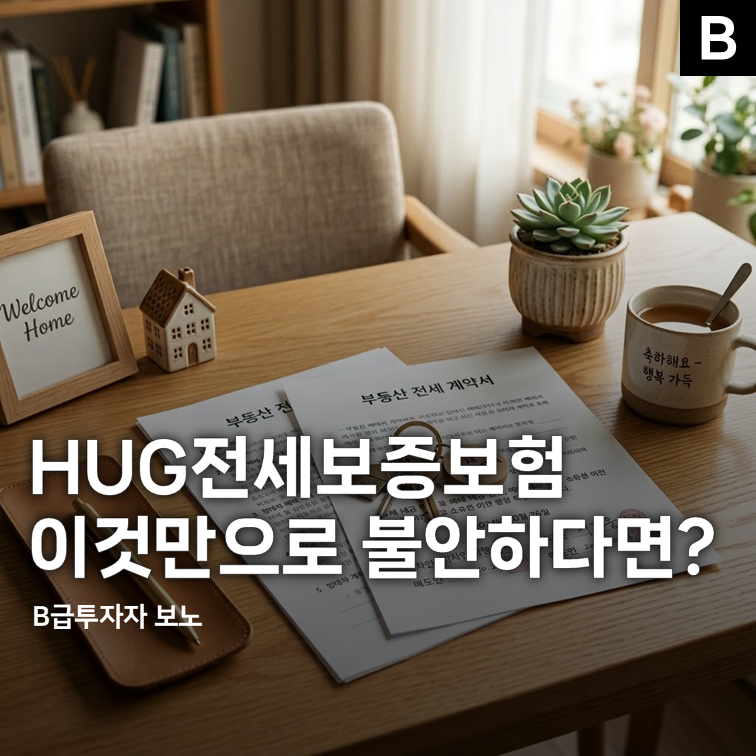 전세보증금반환보증 HUG허그전세금보증보험 가입만으론 불안하다면?