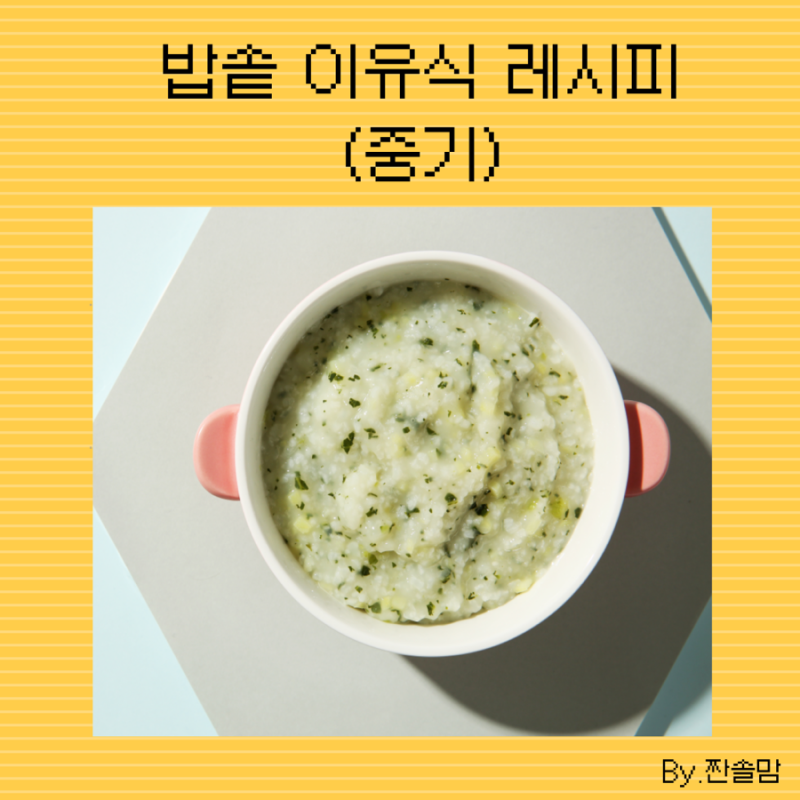 중기 이유식 밥솥 레시피 5가지｜3일치 한 번에 만들기