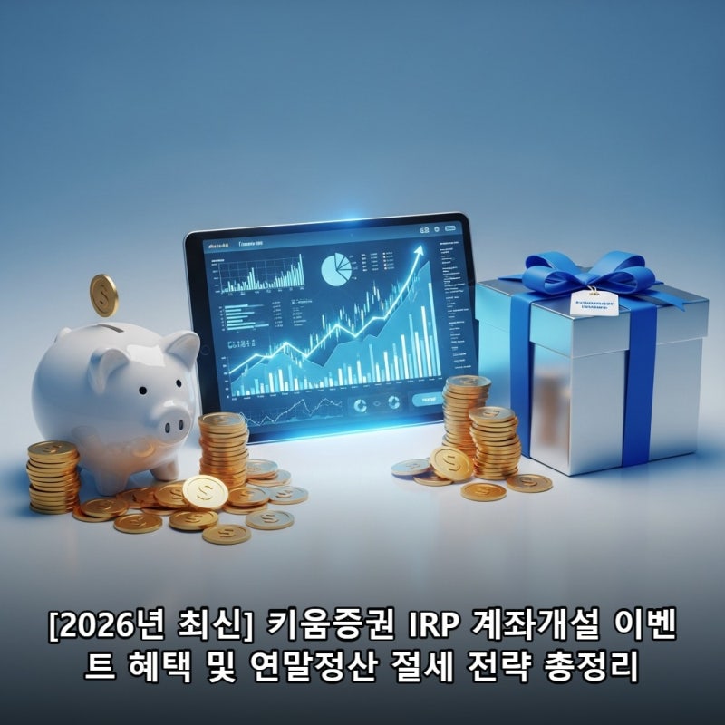 [2026년 최신] 키움증권 IRP 계좌개설 이벤트 혜택 및 연말정산 절세 전략 총정리