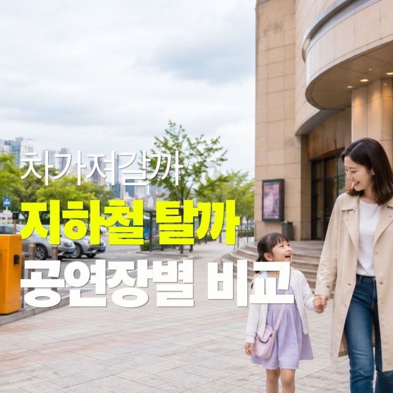 성균관대·올림픽공원·국립중앙박물관 어린이 공연장 주차 비교