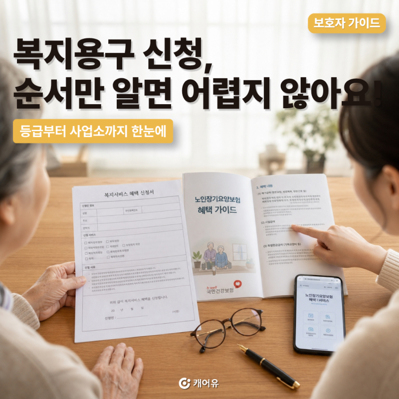 2026 복지용구 신청 방법, 등급부터 급여확인서까지 순서 총정리
