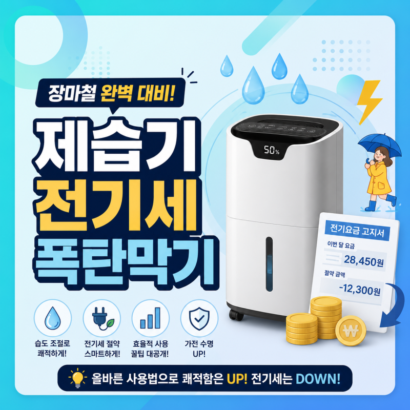 제습기 전기세 얼마나 나올까? 하루 종일 틀면 전기요금 총정리