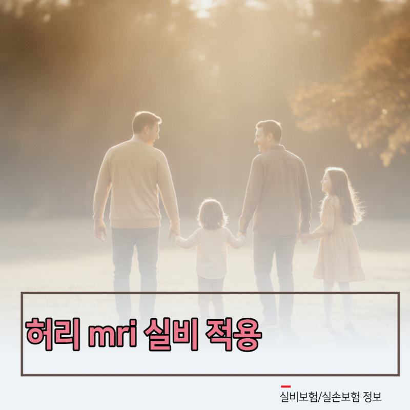 허리 mri 실비 적용 가능 여부와 통원 외래 한도 때문에 손해 보지 않는 법