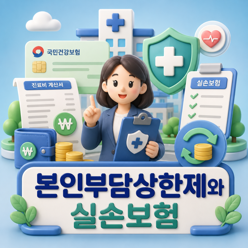 국민건강보험 본인부담상한제와 실손보험, 보험금은 어떻게 달라질까요?