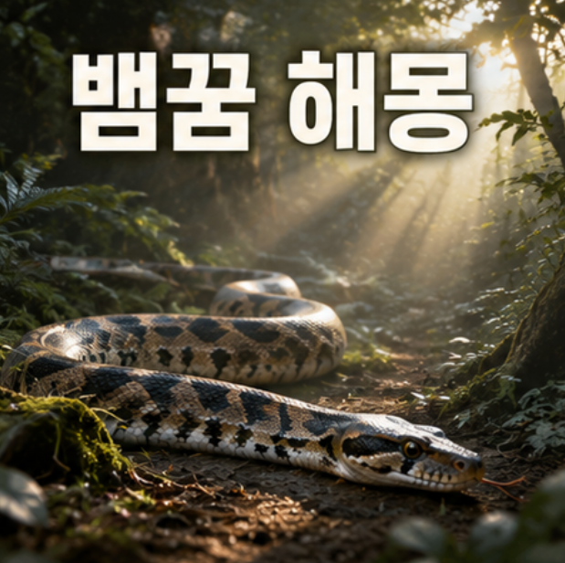 뱀꿈해몽 뱀 색깔과 행동에 따른 뜻