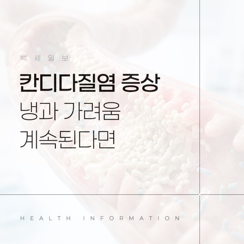 칸디다질염 증상 원인, 냉과 가려움 계속된다면 꼭 확인하세요