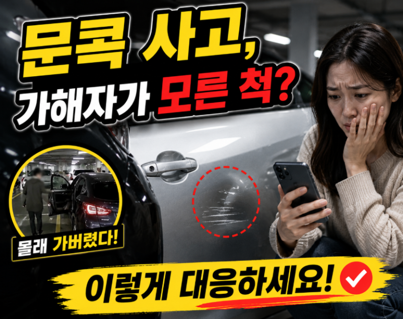 문콕 사고, 가해자가 모른 척했다면 이렇게 대응하세요