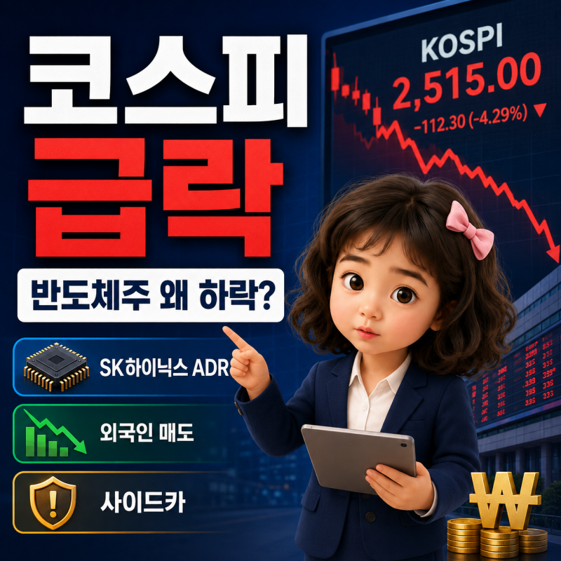SK하이닉스 15% 급락, ADR 상장 후 코스피가 흔들린 이유