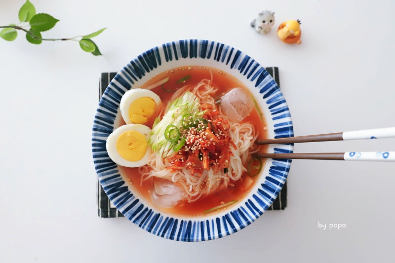 냉면육수 김치말이국수 레시피 김치국수 시판 냉면육수활용 요리
