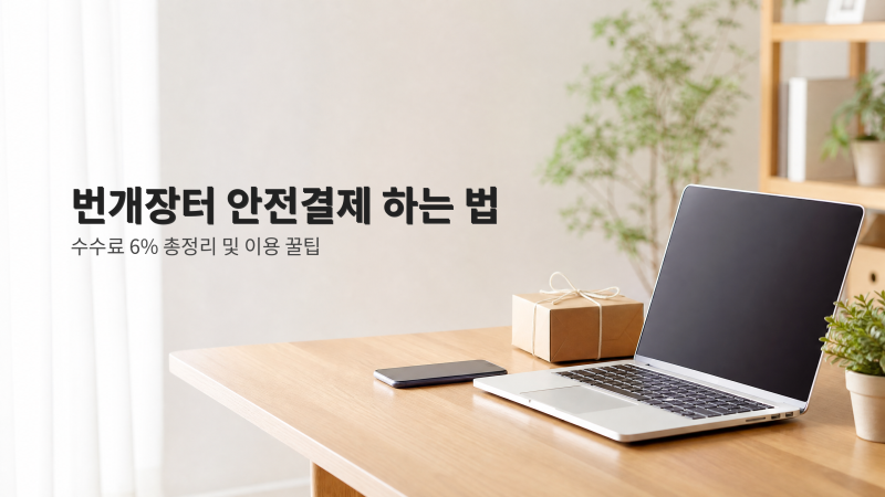 번개장터 안전결제 하는 법과 수수료 6% 총정리