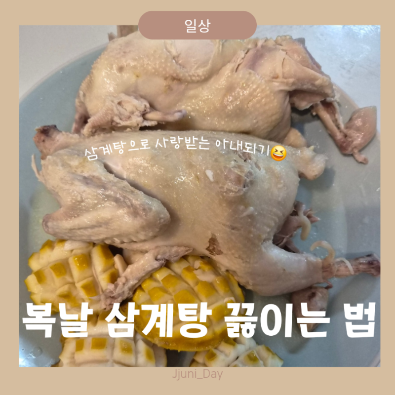 초간단 전복 삼계탕 끓이는 법 레시피