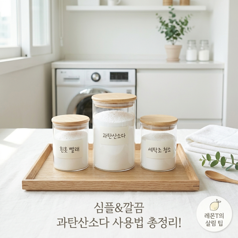 과탄산소다사용법 빨래 흰옷 삶기부터 세탁조 청소(주의사항)