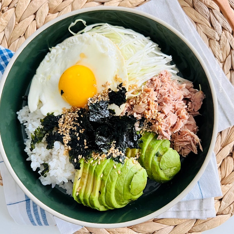 참치 아보카도 비빔밥 만들기, 포만감 좋은 다이어트 덮밥