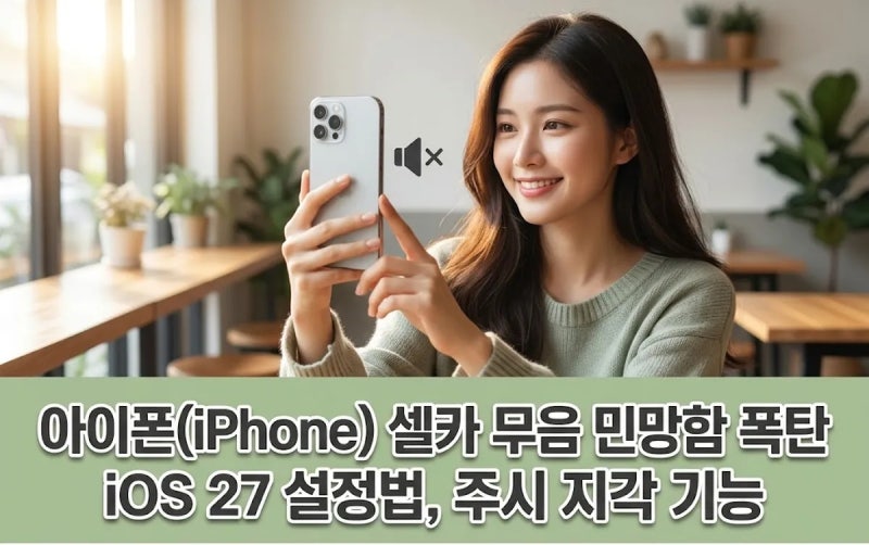 아이폰 카메라 무음 설정 방법. 셀카 무음 설정하고 민망한 상황 피하는 iOS 27 설정법, 주시 ....
