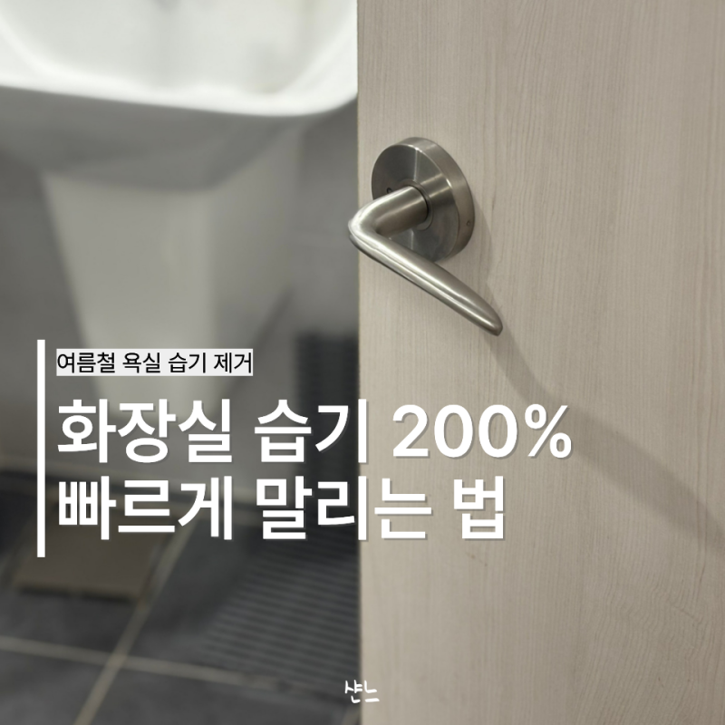 장마철 욕실 문, 닫아둘까 열어둘까? 화장실 습기 잡는 의외의 방법!