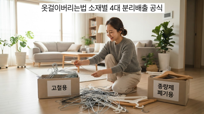 옷걸이 버리는 법, 소재별로 이렇게! 그냥 플라스틱 통에 던졌다간 100% 수거 거부됩니다