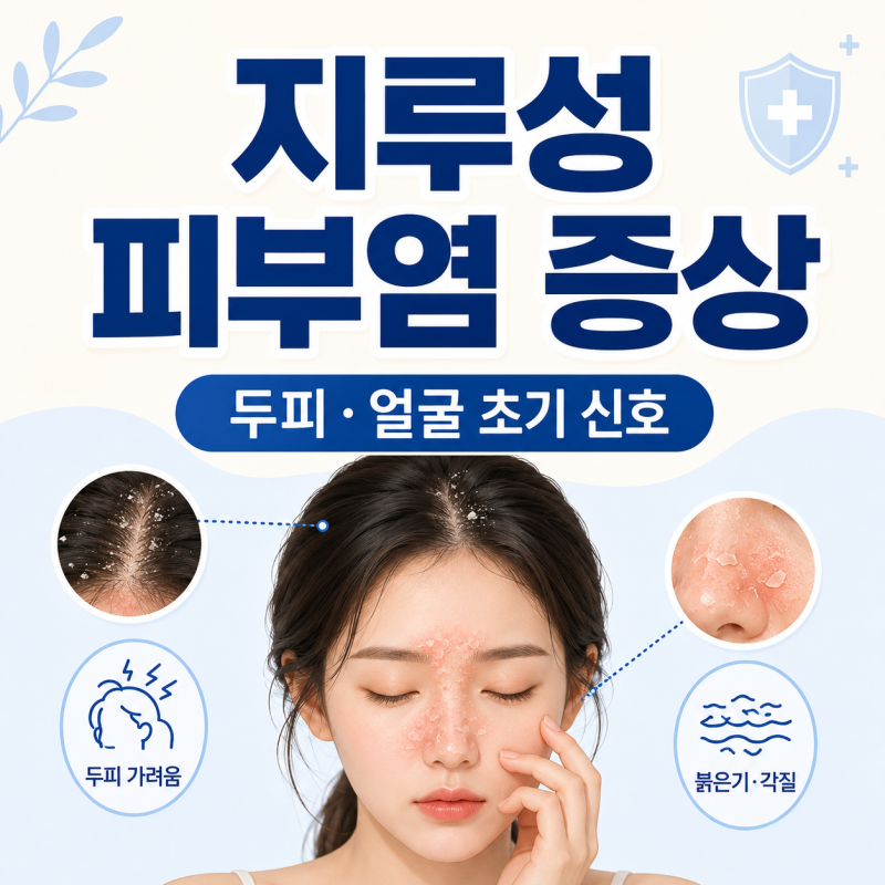 지루성 피부염 증상, 두피·얼굴에 나타나는 초기 신호 정리