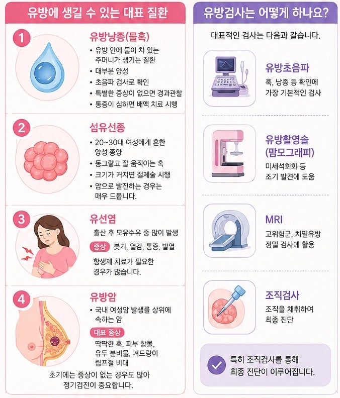 유방질환, 대표질환과 질환에 따라 받을 수 있는 보험금