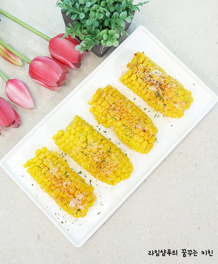 초당옥수수 찌는법 전자레인지 찌는시간 먹는법 옥수수 버터구이