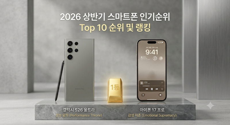 자급제 스마트폰 추천! 갤럭시S26 시리즈부터 아이폰17 프로, Z폴드7까지 다나와 인기순위 Top 1....