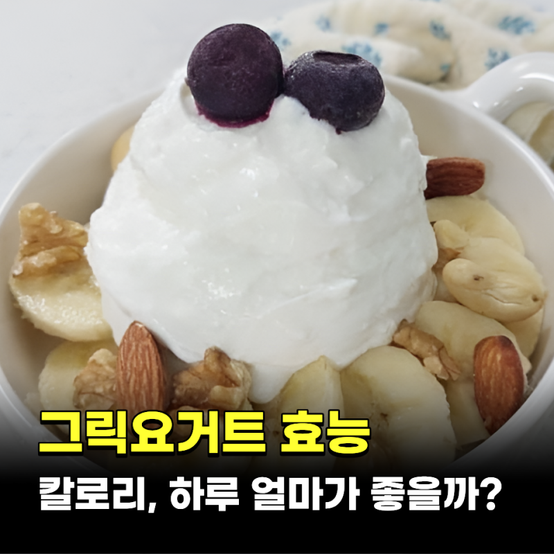 그릭요거트 효능 칼로리와 하루 권장량 복용 주의사항