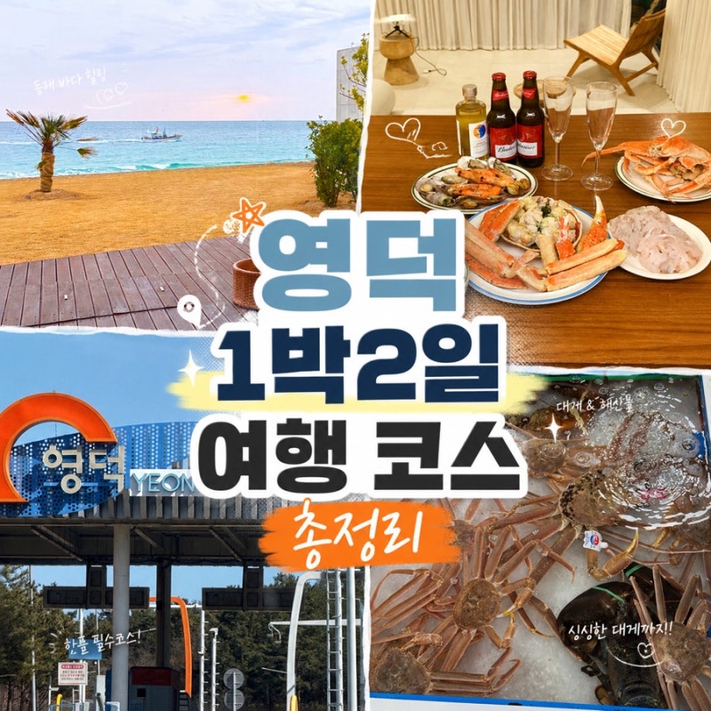 영덕 1박2일 커플 여행 코스 가볼만한 곳 현지인 맛집 총정리 (동광어시장, 대게)