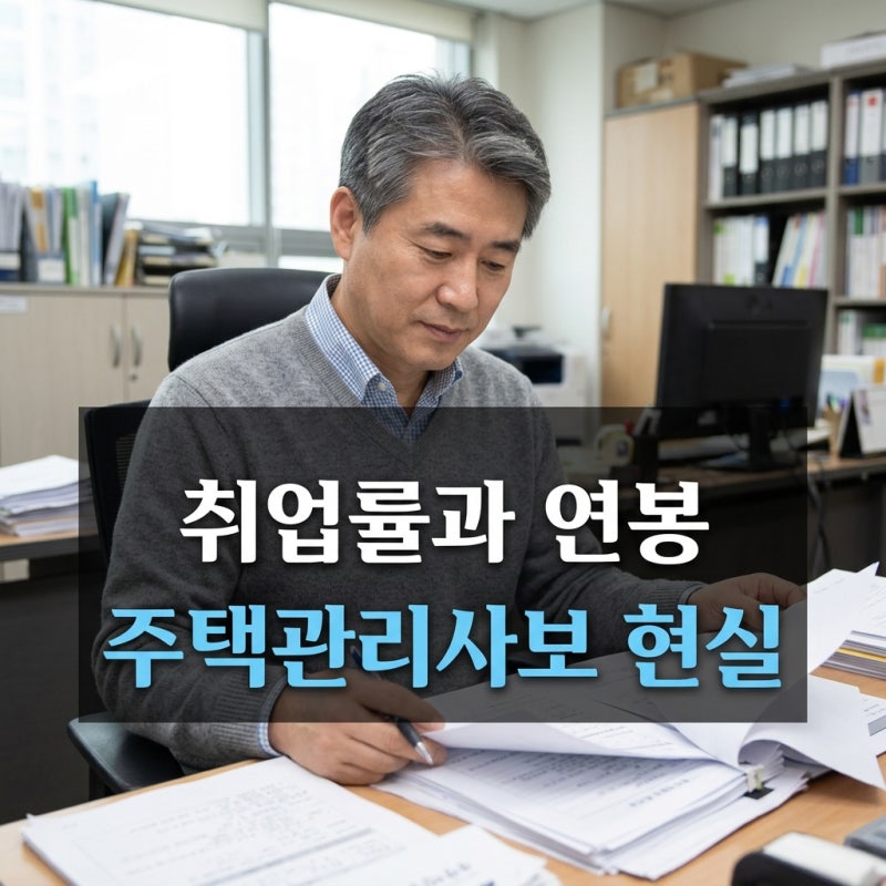 주택관리사보 자격증 취업률 현실과 실제 연봉(월급) 수준은?