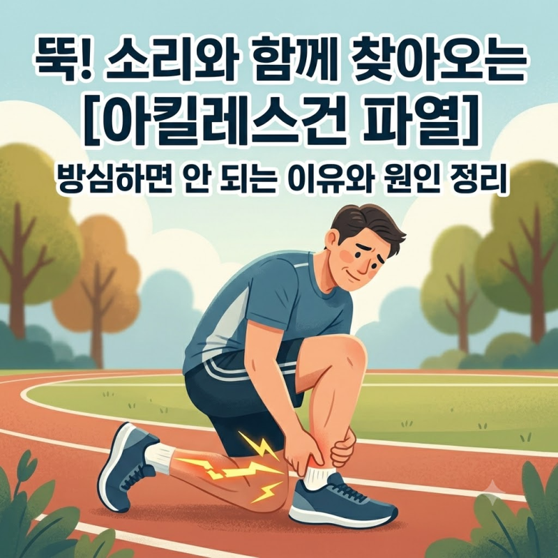 아킬레스건 파열 원인, 방심하면 안 되는 이유
