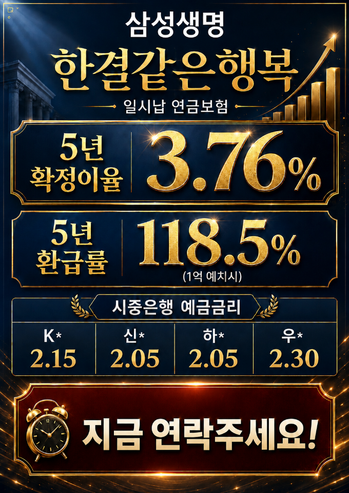 ₩ 내 노후 자금, 어디에 맡겨야 안전할까요?