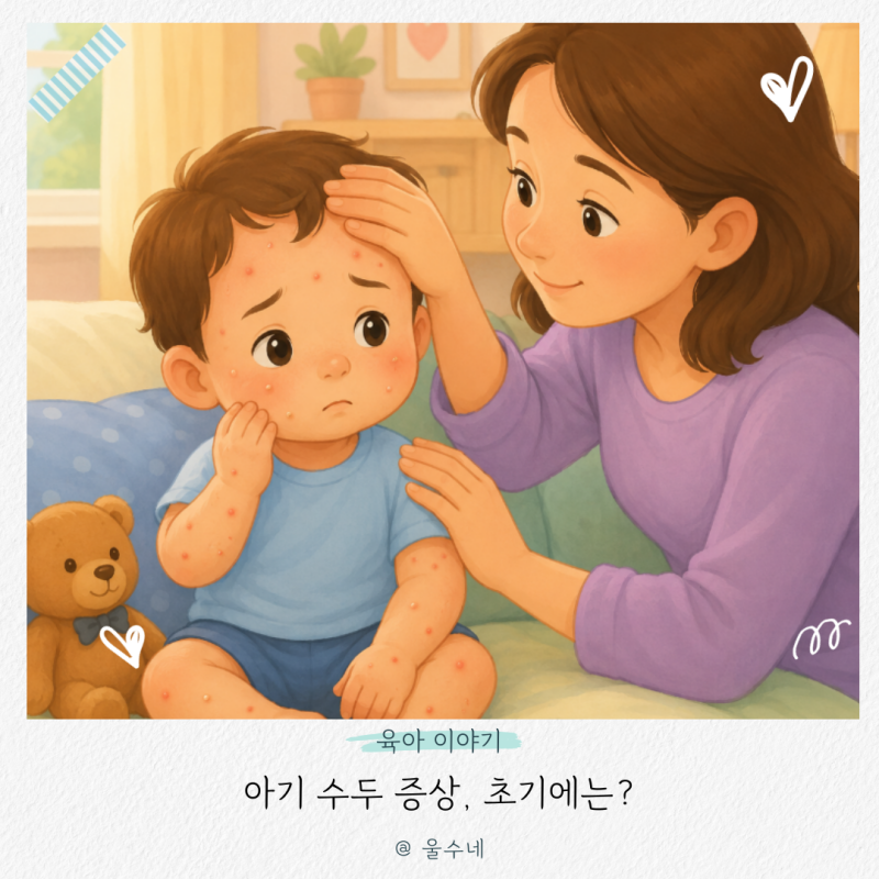 아기 수두 증상 초기에는? 열·발진·물집 순서 정리