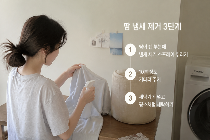 옷 땀냄새 제거, 세탁 전에 꼭 해야 할 3가지