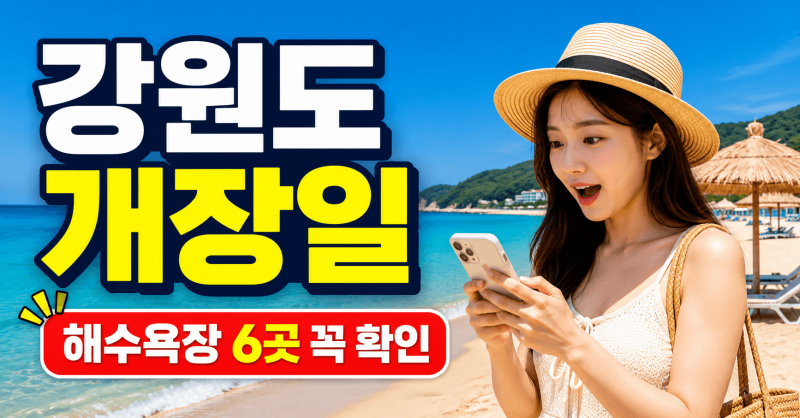 강원도 해수욕장 개장일 6곳, 놓치면 낭패