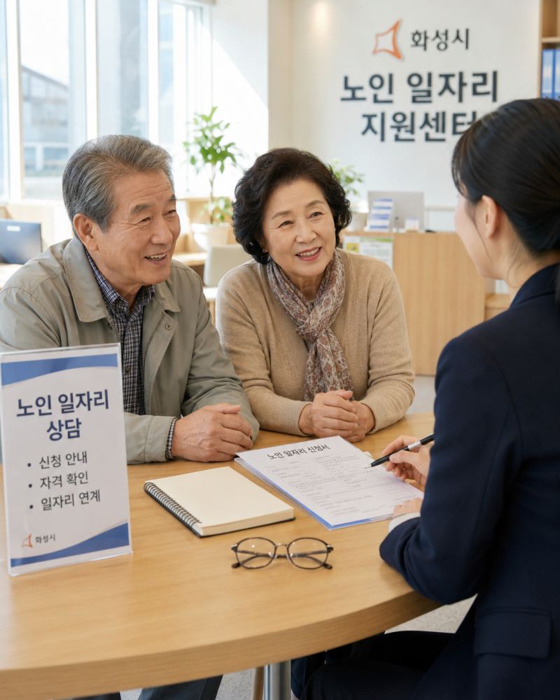 화성시 노인 일자리 채용 모집 조건과 신청 전 막힐 때 보는 순서