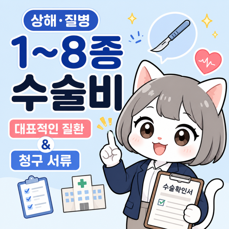 위 결장경 시술 1종 척추고정술 4종 청구 필요 서류│상해 질병 1~8종 수술비 분류표│급여수....