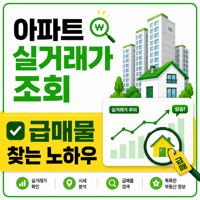 아파트 실거래가 조회 방법 및 네이버 부동산 활용하여 급매물 찾는 3가지 노하우